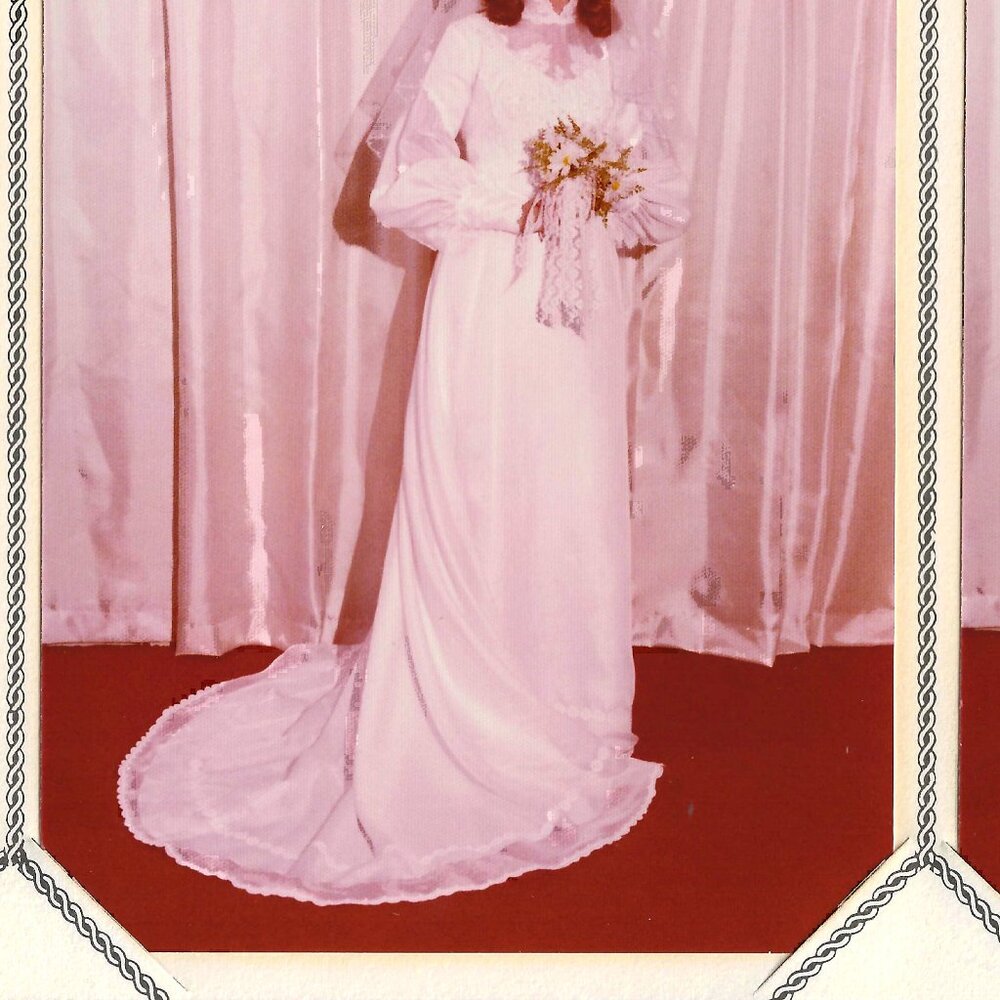 1977 VINTAGE WEDDING DRESS - Picture 2 of 15